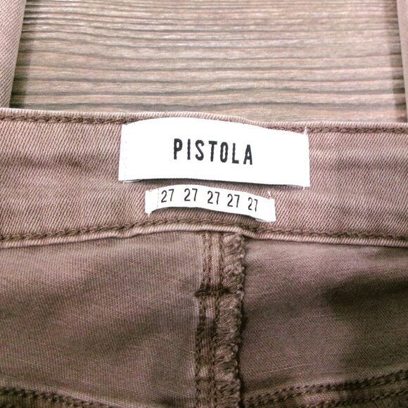 Pistola Light Mocha Brown Hunter Cargo Skinny Pants Jeans 27 Zip Legs Stretchy - Picture 7 of 8